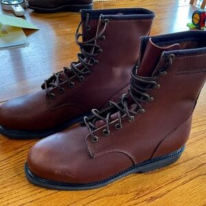 Golden Retriever leather lace-up Work Boots #9941 - Men’s sz 9